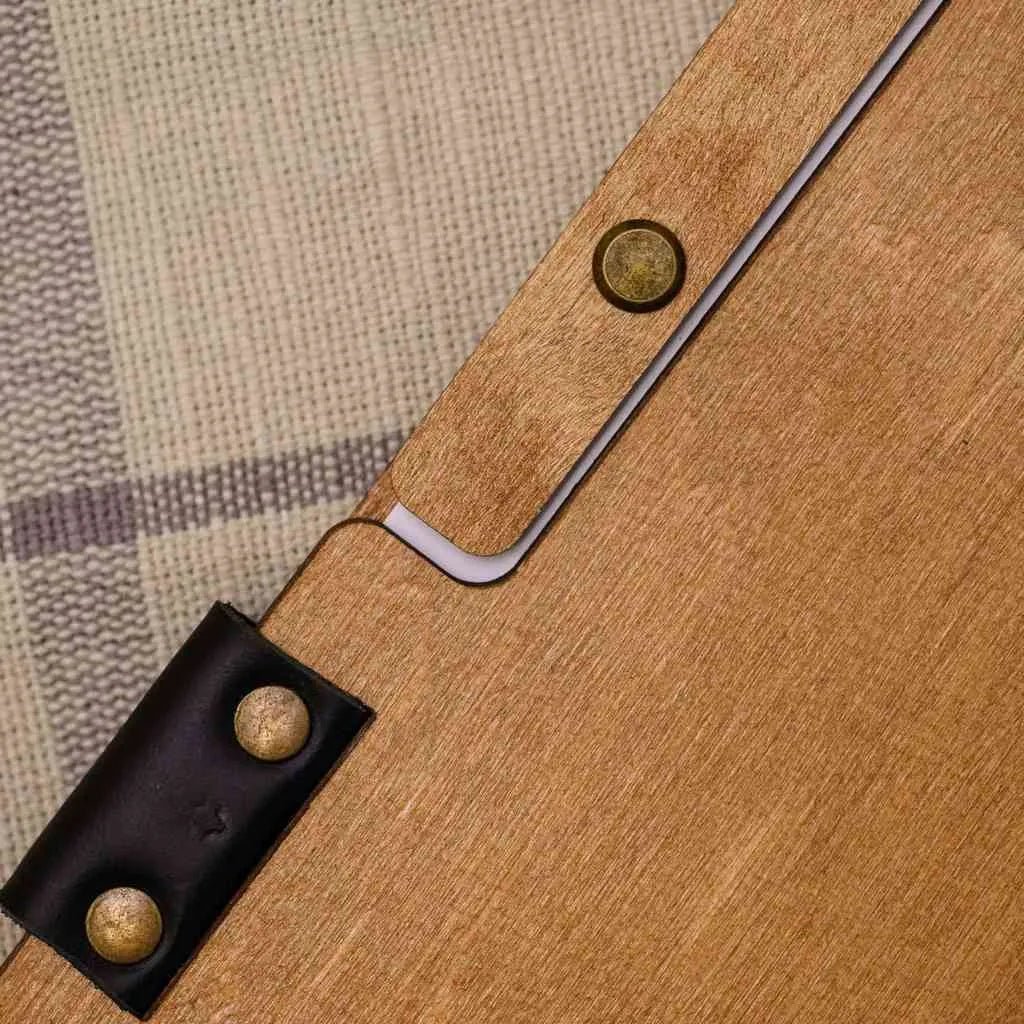 Wooden Menu Holder fastened with Plank Fixing (M02A2) - inkohoreca - shop