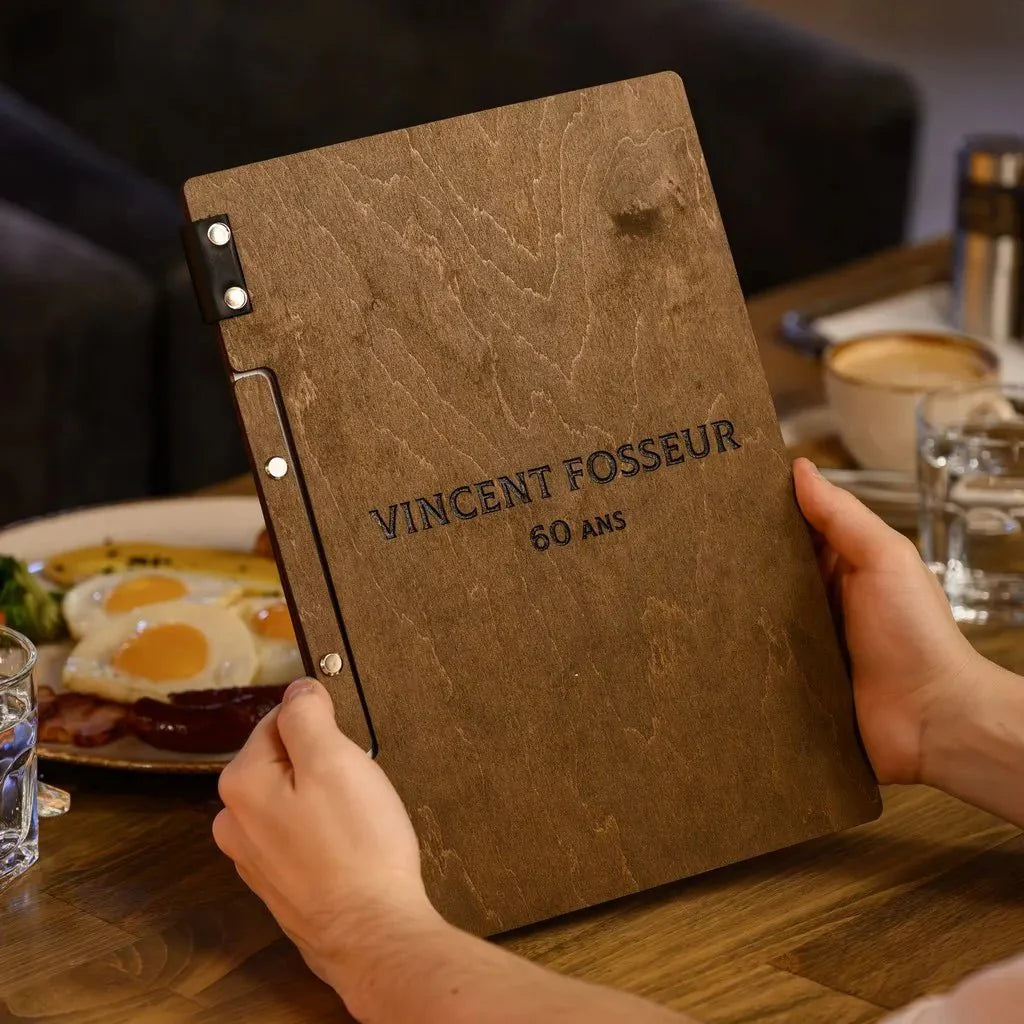 Exclusive menu books for restaurants for fine dining.