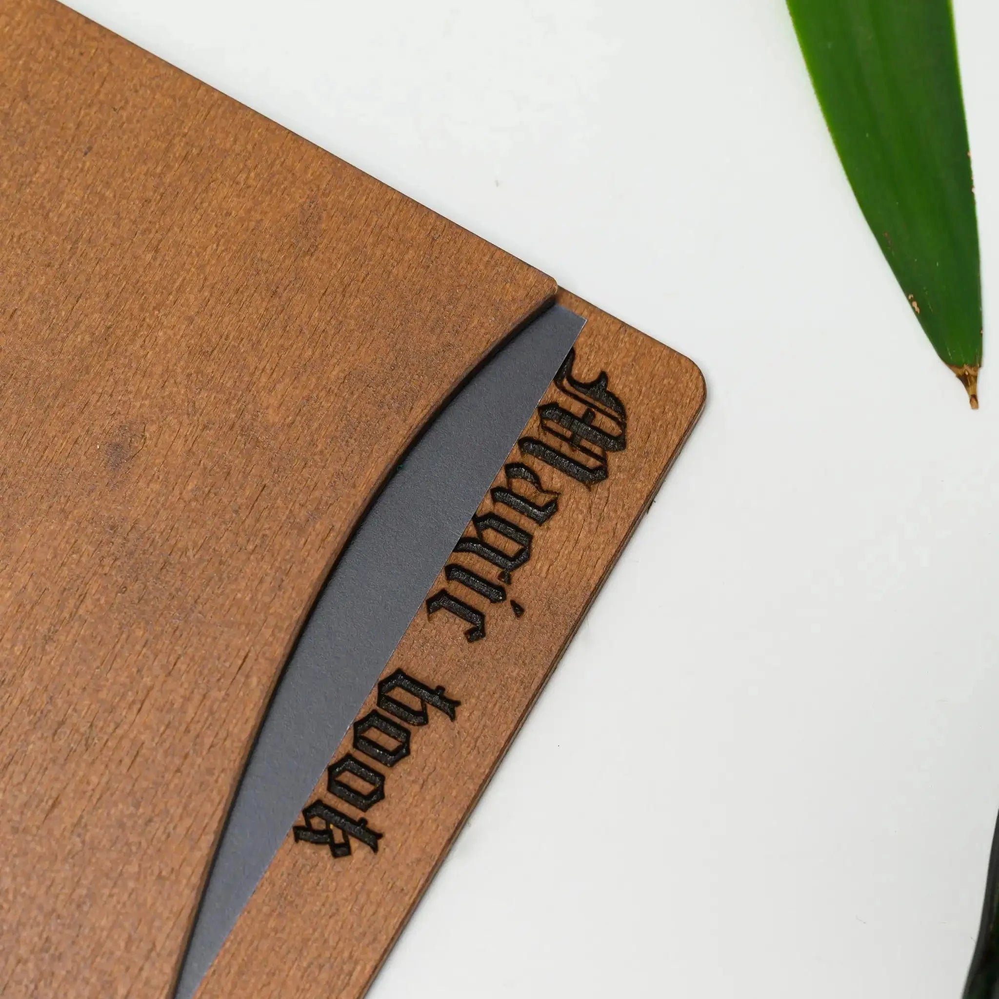 Wooden Menu Holder with Curved Cover (M01A22) - inkohoreca - shop