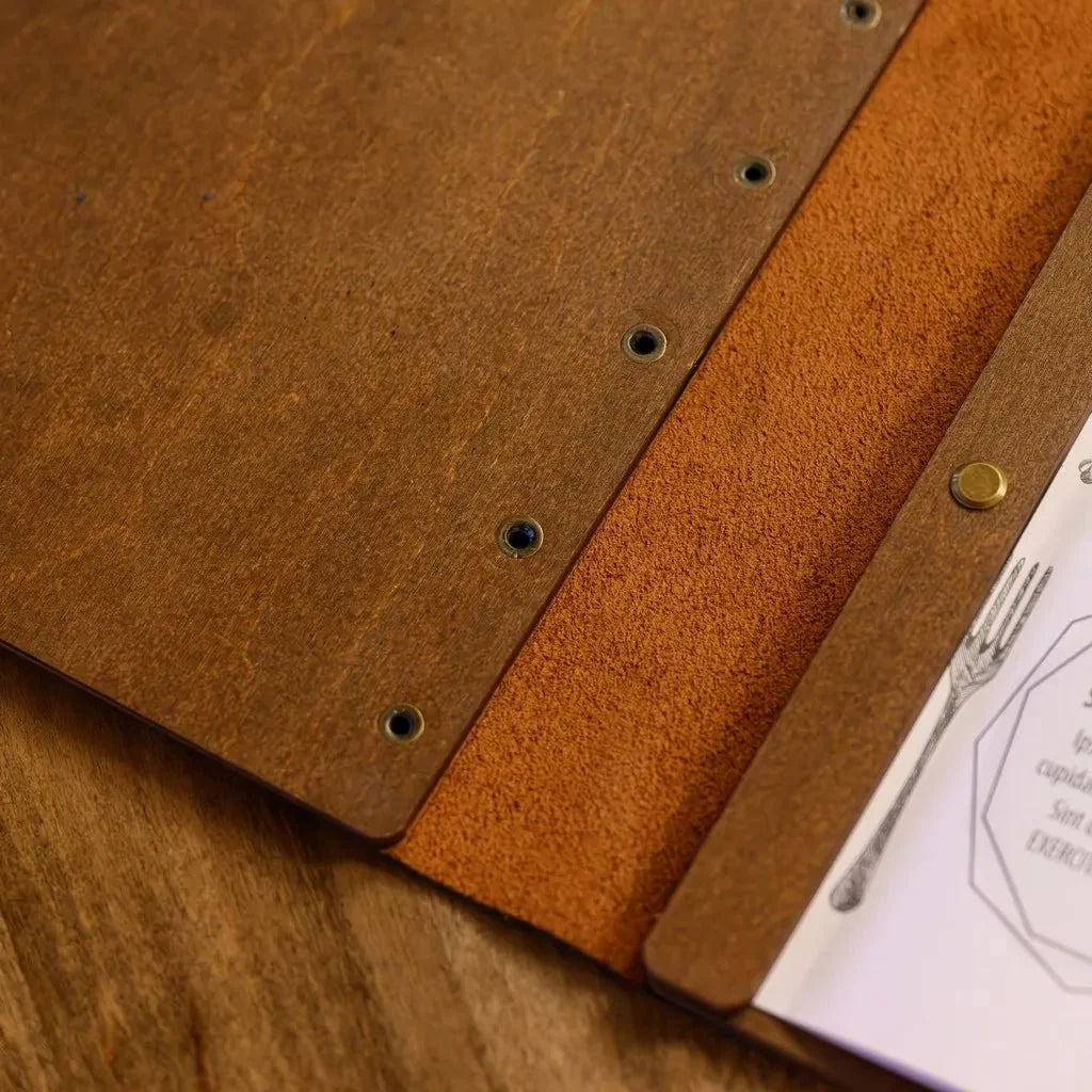Durable covers restaurant menu with a classic design.