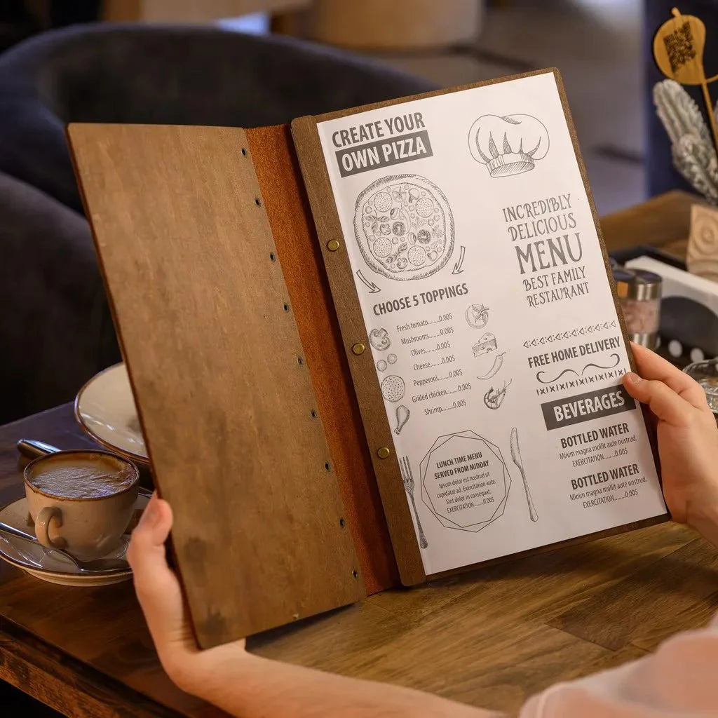 Elegant covers restaurant menu with vintage aesthetics.