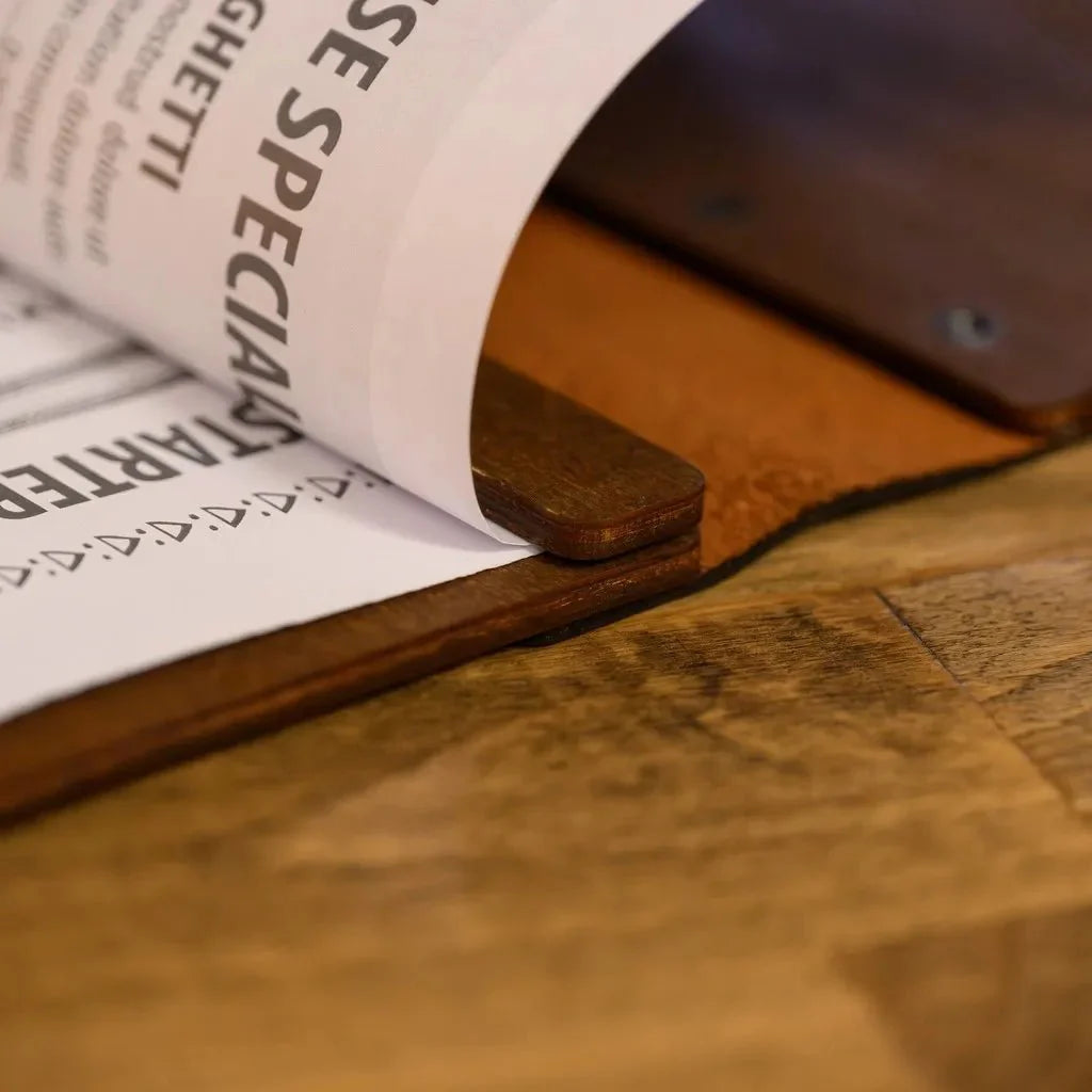 Versatile restaurant menu sleeves for daily use.