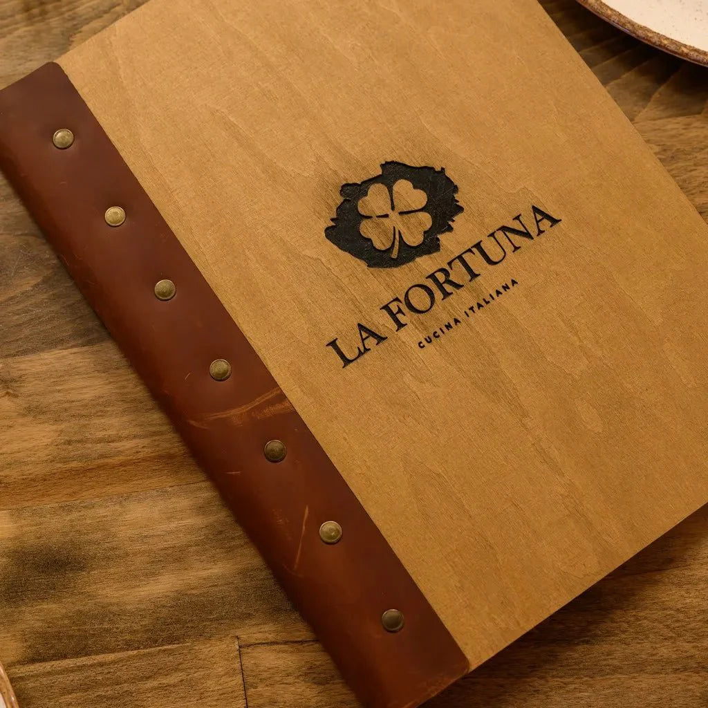 Premium restaurant menu sleeves with protective features.