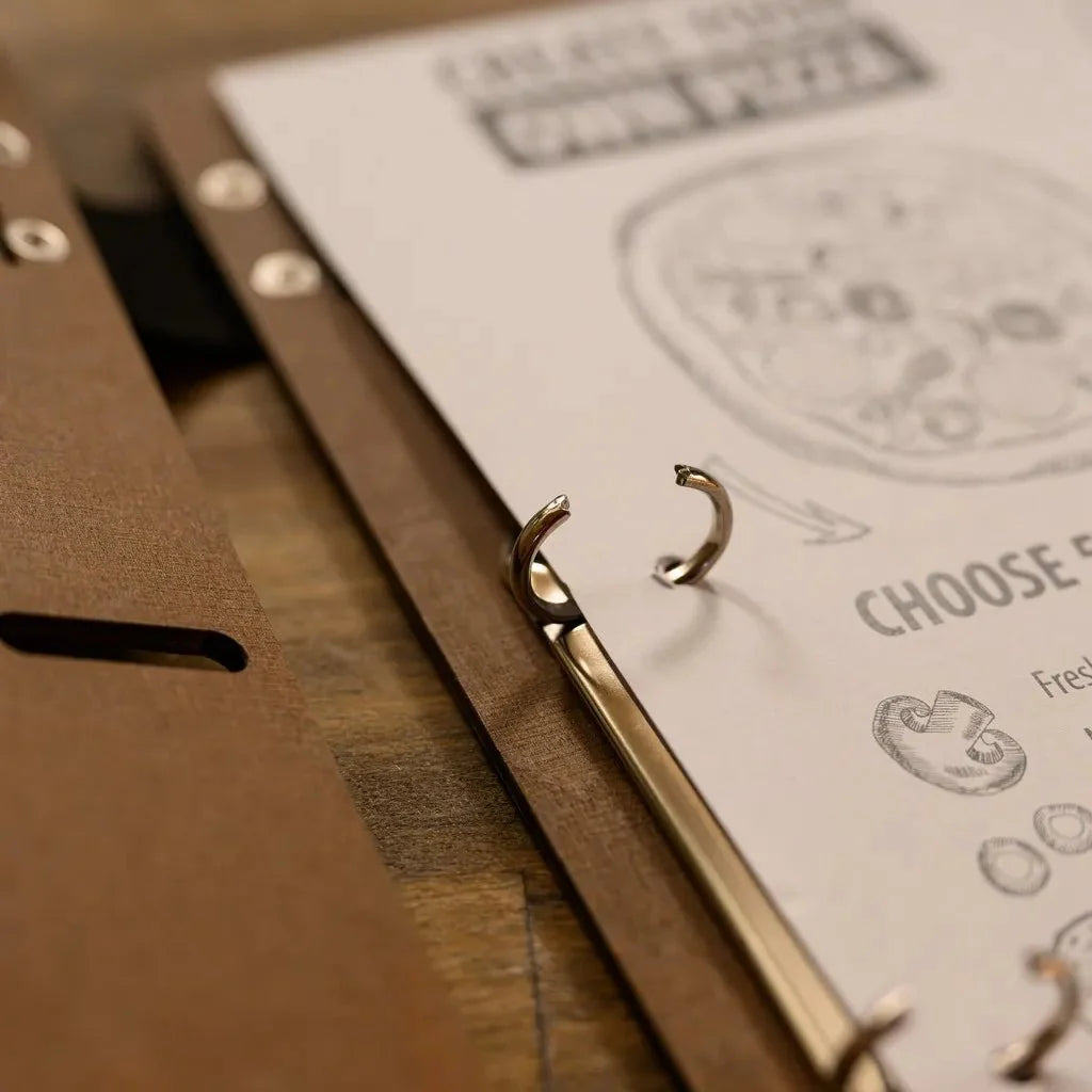 Classic menu books for restaurants with a modern touch.