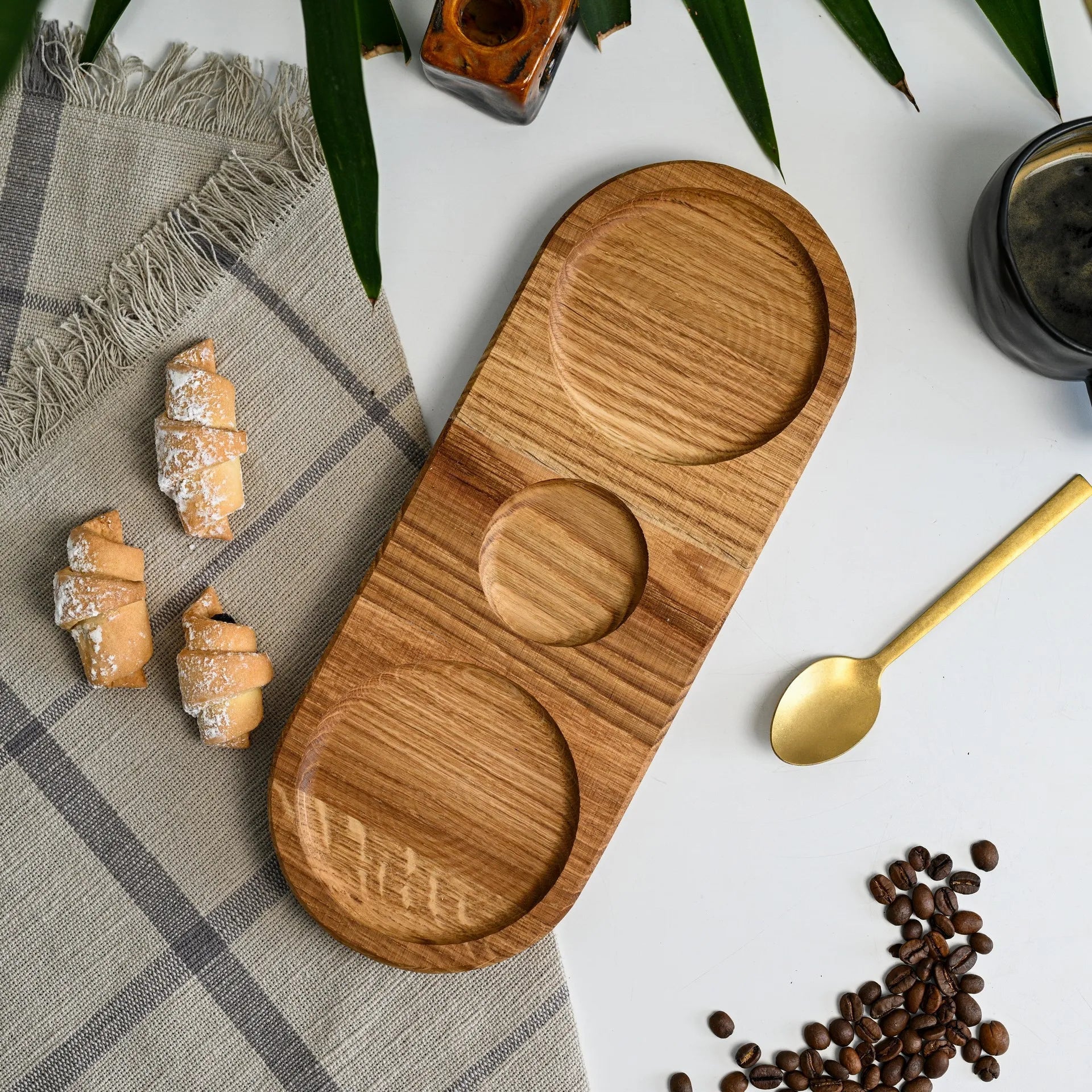 Wooden Serving Tray for Cafe (DP2) - inkohoreca - shop