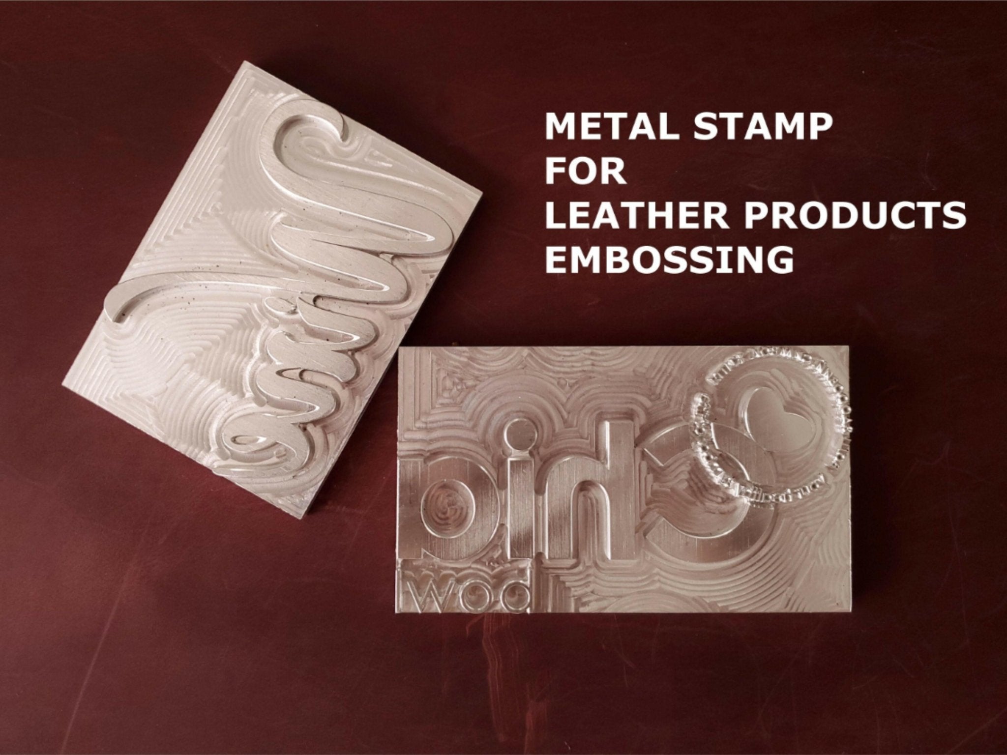 Debossing stamp for leather products - inkohoreca - shop