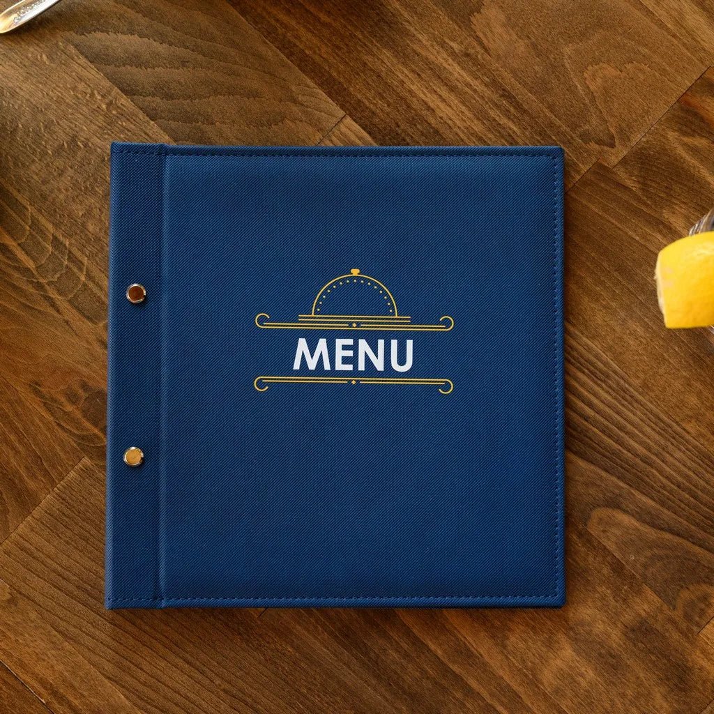 Premium Faux Leather Menu Cover – Elegant and durable menu cover crafted from high-quality faux leather, designed to enhance restaurant presentation while offering long-lasting use.