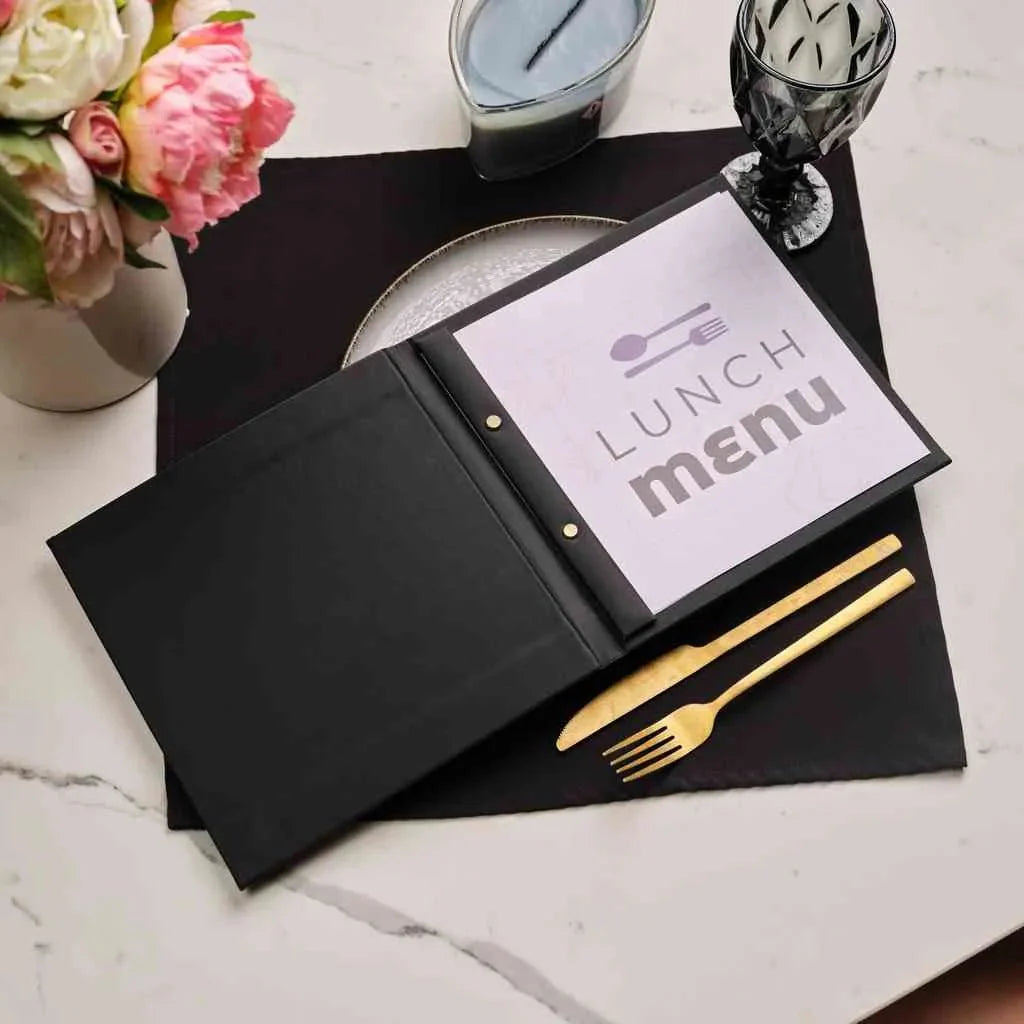 Faux Leather Menu Cover (FM12A10 - N) - inkohoreca - shop