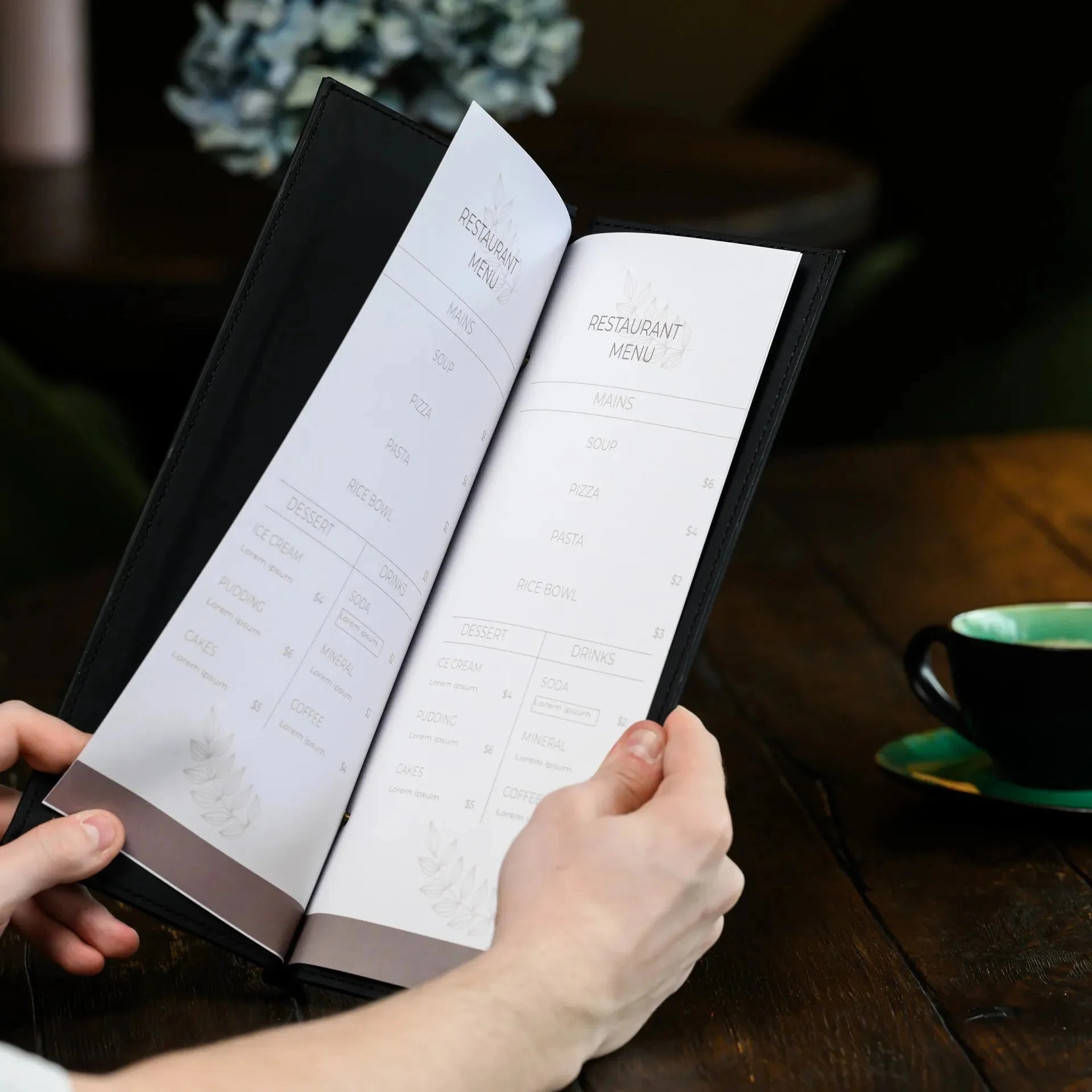 Faux Leather Wine List Menu Cover (FM01A6) - inkohoreca - shop