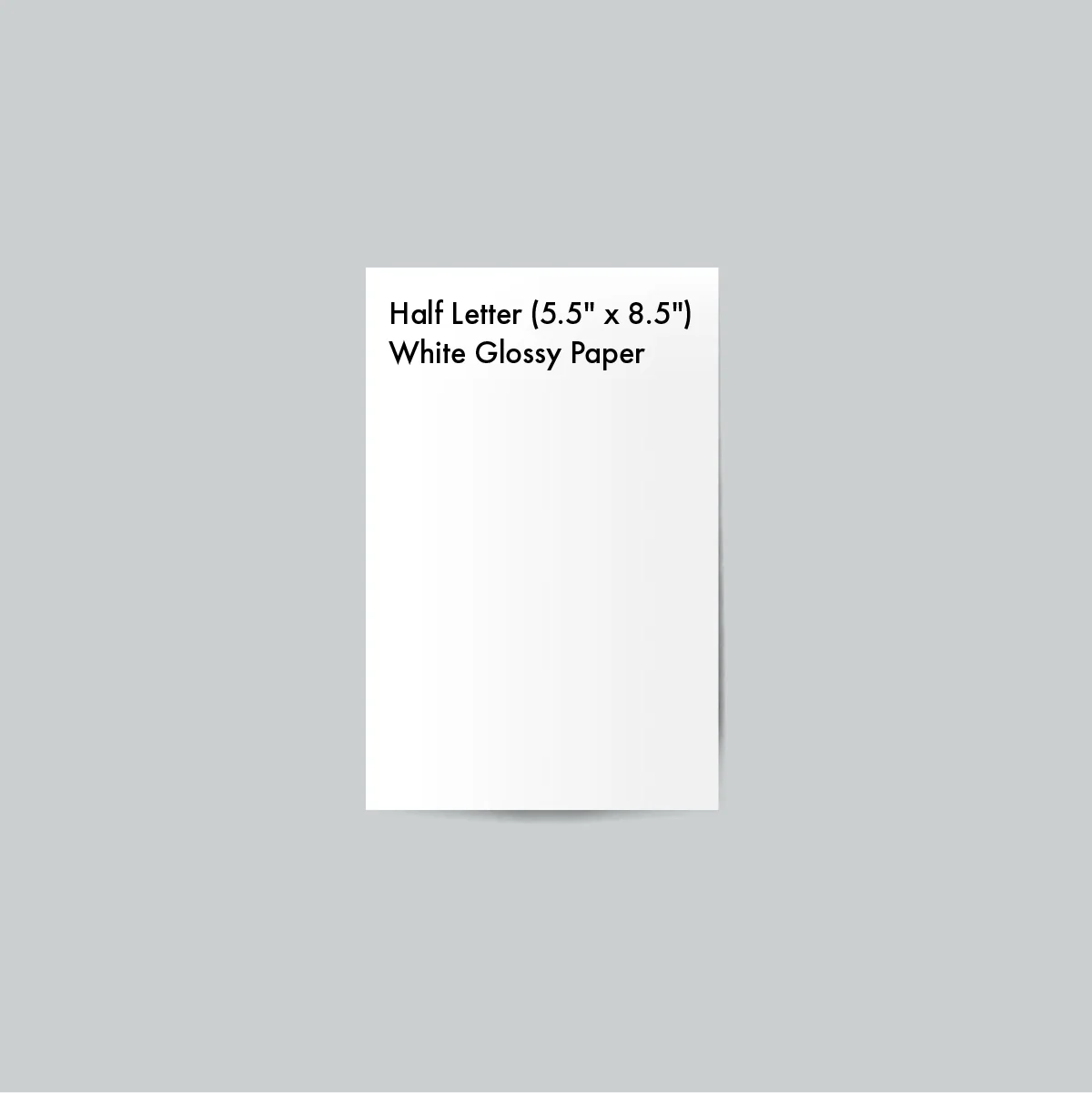 Half Letter (5.5" х 8.5") sized White Glossy Paper with Digital Printing - inkohoreca - shop