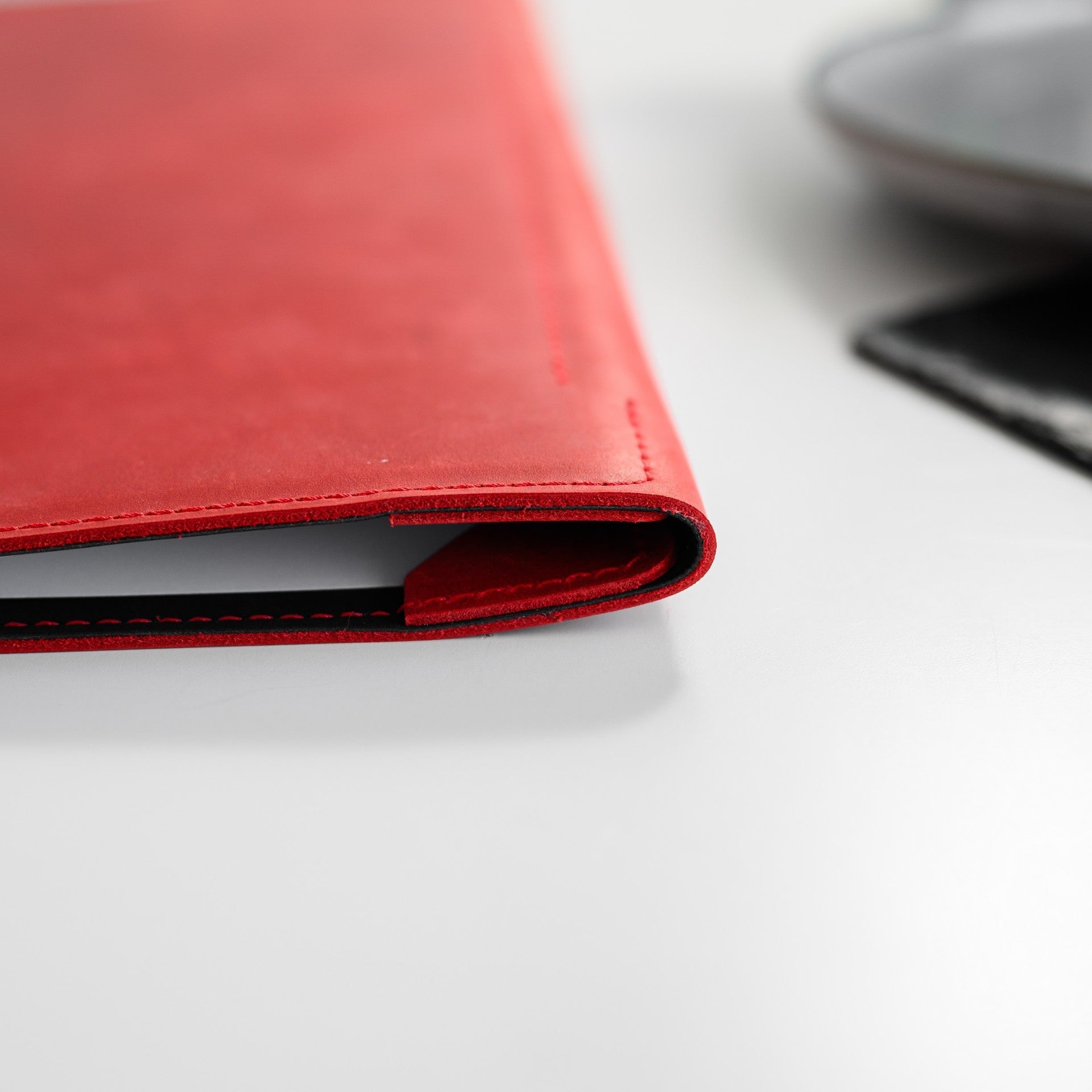 Hardcover Leather Menu Folder with Corner Mountings suitable for US Legal Sheets (LM08A1) - inkohoreca - shop