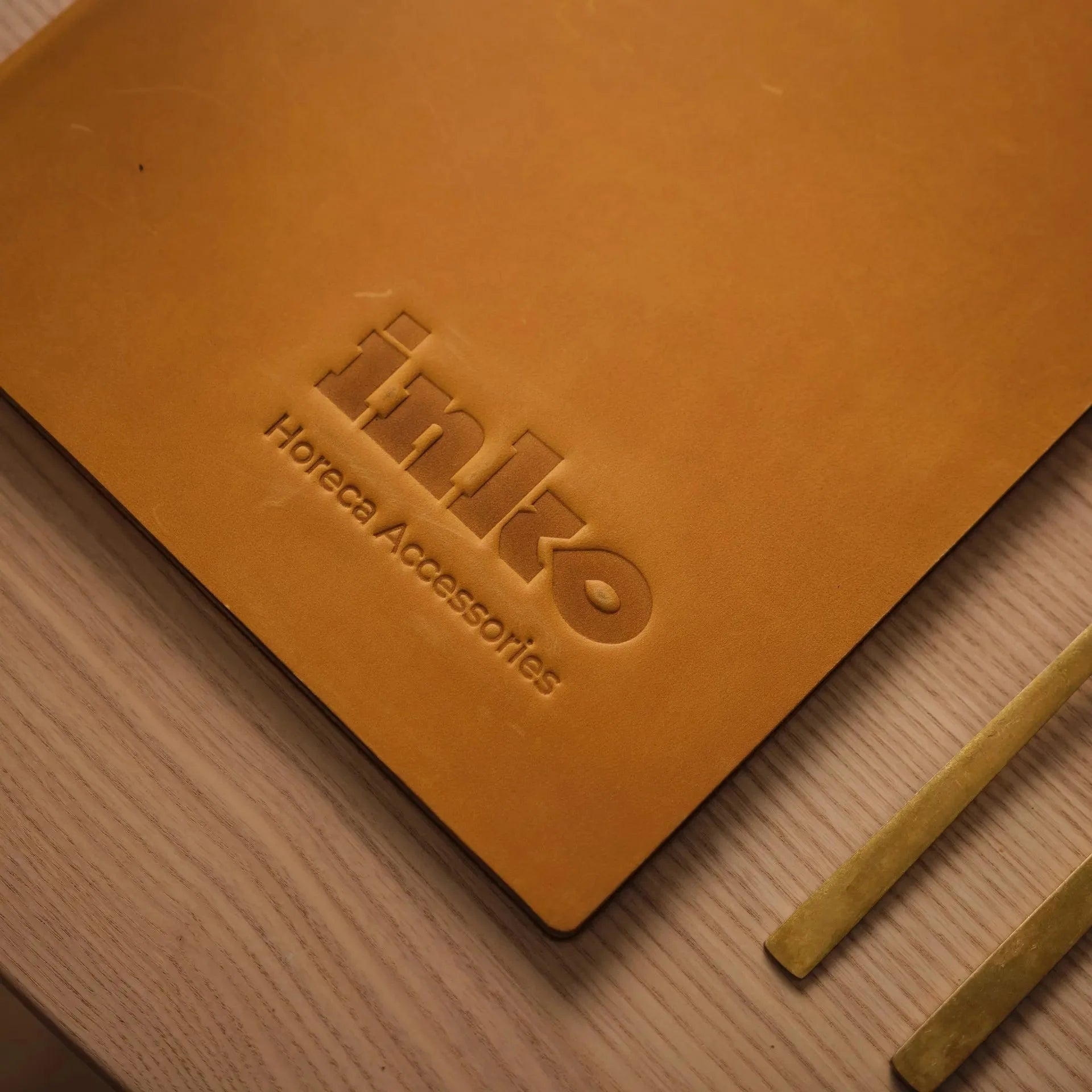 Hardcover Leather Menu Folder with HDF base suitable for A4 Sheets (LM13A4) - inkohoreca - shop