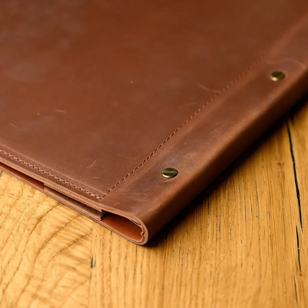 Durable menu folder for lasting quality.