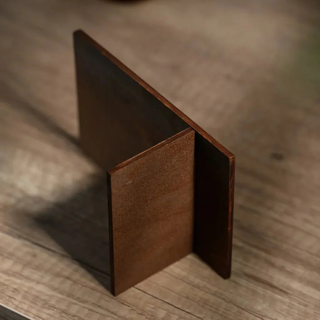 Simple Plywood Tabletop with QR Code Menu Sign (QP05) - inkohoreca - shop