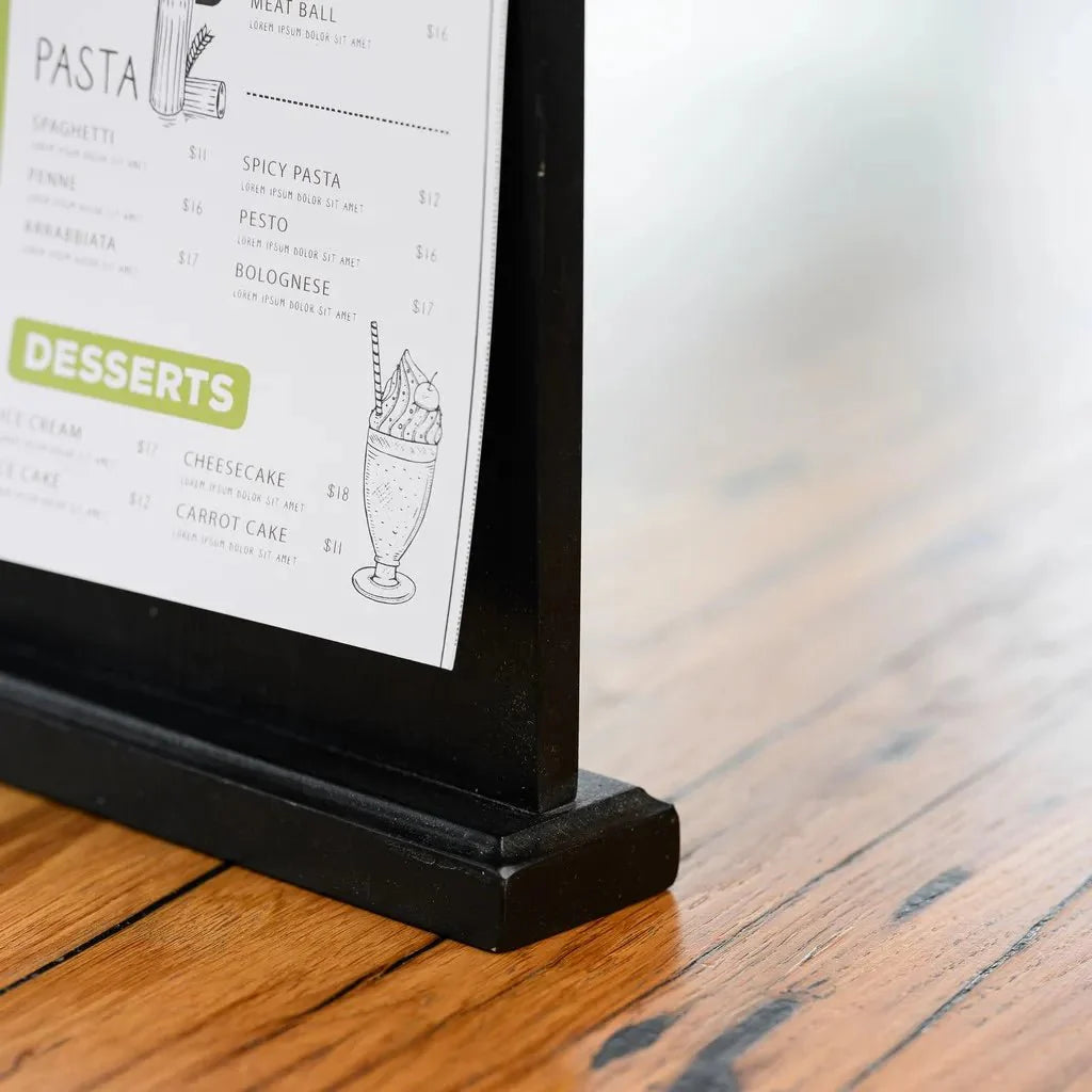 Table Stand Menu Holder for A5 sheets (TT416A5) - inkohoreca - shop