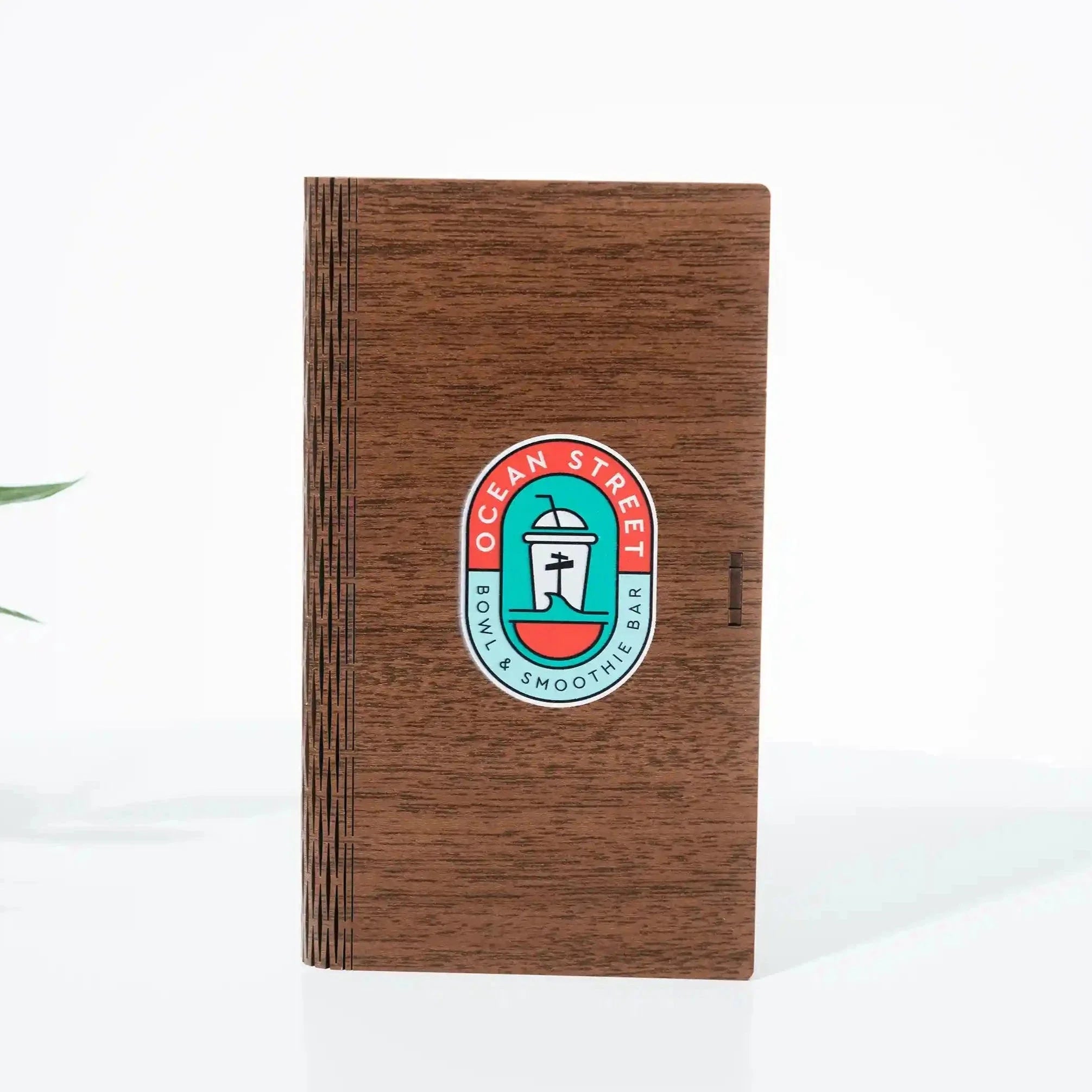 Walnut colored Hardboard Bill Holder (R251) - inkohoreca - shop