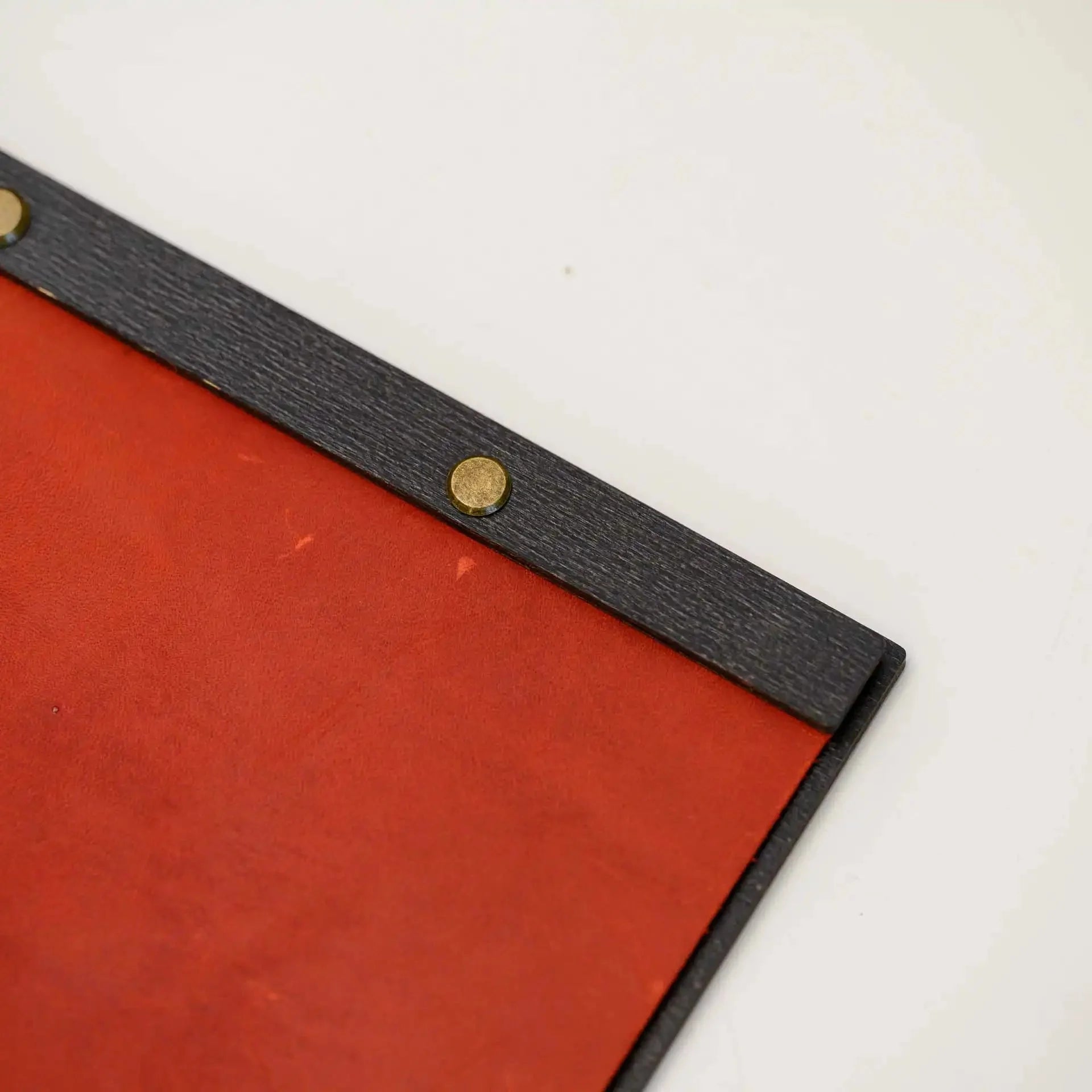 Wooden Menu Board with Crazy Horse Leather Cover (P01A4) - inkohoreca - shop