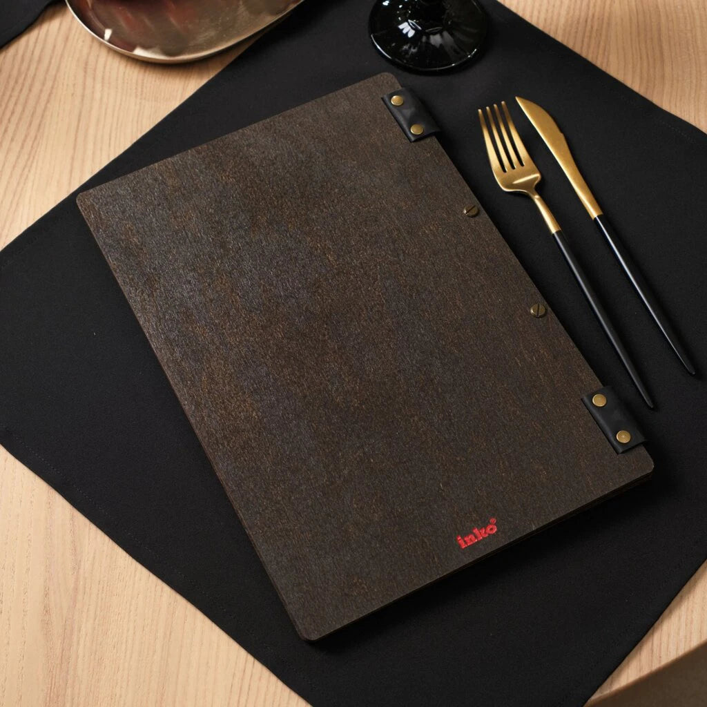 A red "inko" logo is subtly placed on the lower edge of the folder's front