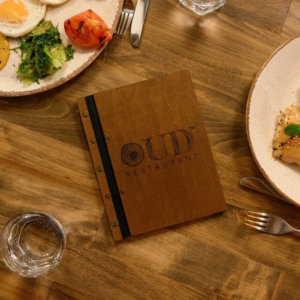 Exclusive menu covers for restaurants for a luxury feel.