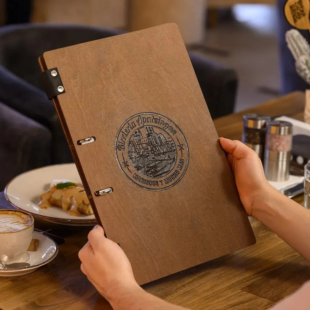 Durable menu sleeves for restaurants with a stylish touch.